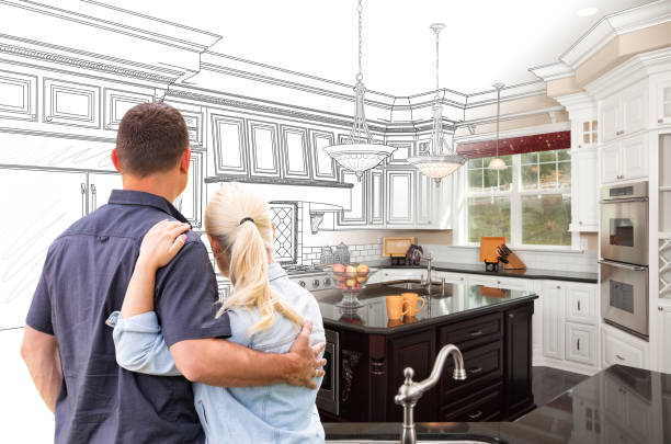 Custom kitchen cabinets installed in a Berlin home